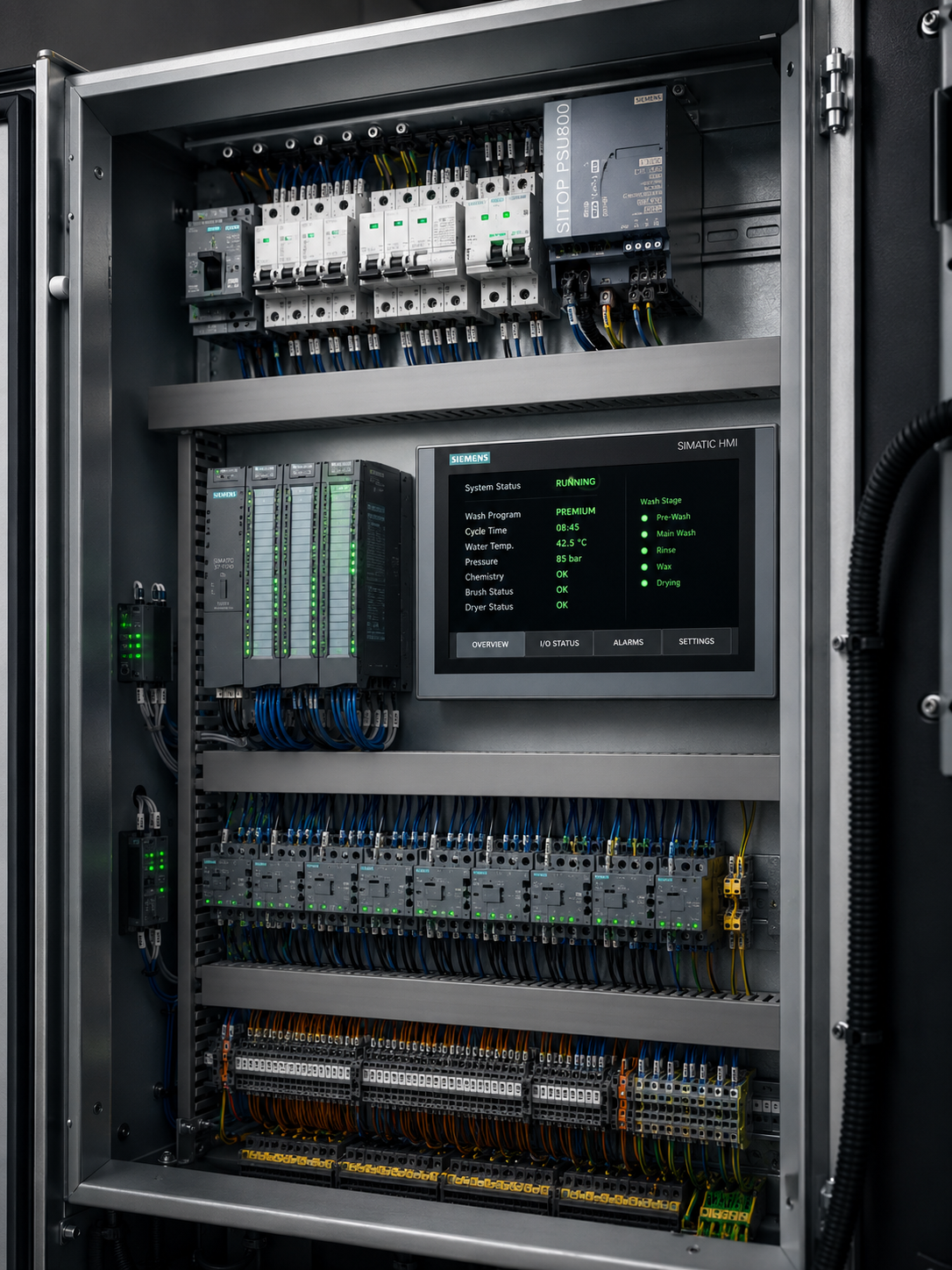 Siemens PLC control panel